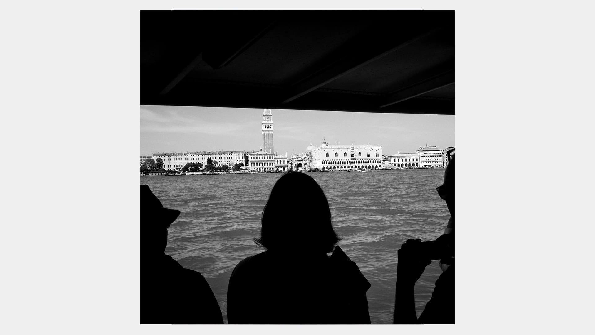 Blick auf Venedig vom Boot aus.